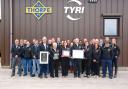 Employees at P. A. Thorpe (Vehicle Components) mark the firm’s milestone