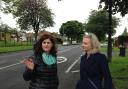 Conservative candidate for Bradford South, Tanya Graham, with Justice Secretary Liz Truss, in Netherlands Avenue in Wibsey