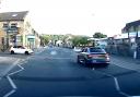 Footage captured in South Street, Keighley, showing a pair of speeding Audis, one of which almost hit a pedestrian