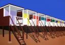Beach huts by Brian Parker