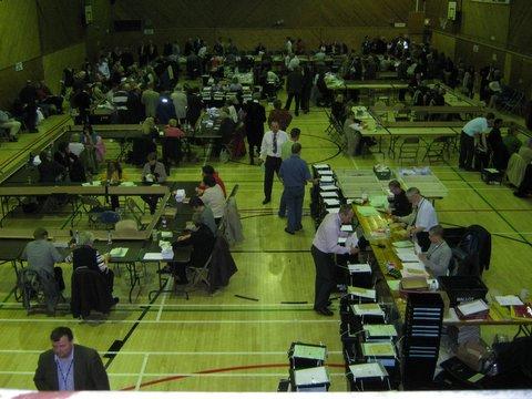 The count at Keighley Leisure Centre.