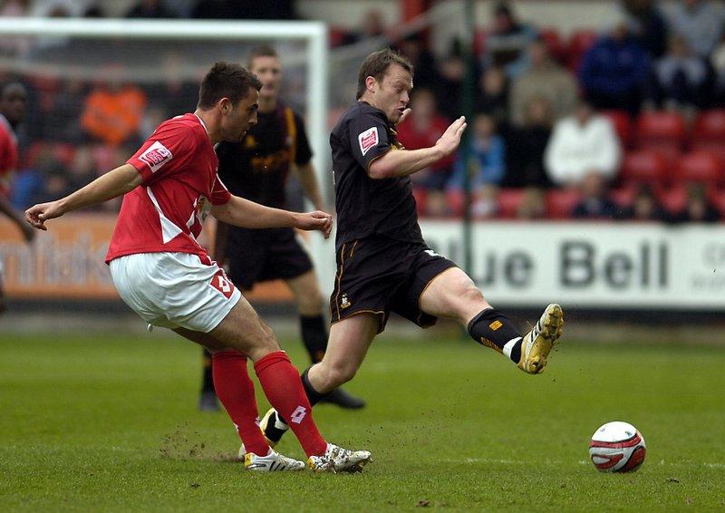 Action from Bradford City's game at Crewe.