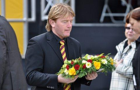 The 25th anniversary memorial service for victims of the Valley Parade fire disaster, May 11, 2010