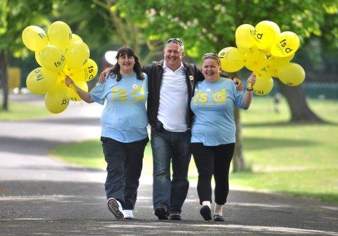 Families from across Bradford took part in a Mile In Memory sponsored walk to support the work of the cot death charity The Foundation for Study of Infant Deaths.