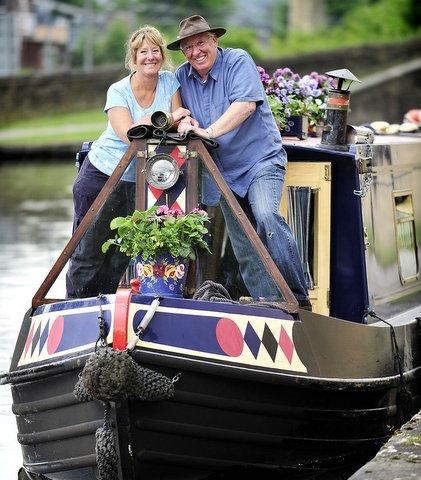 A canal-faring couple have returned to their Keighley home from Berkshire by narrowboat – a journey which has taken them six weeks. 
Phil and Christine Coleman set up their first home in East Morton more than 30 years ago and their sons were born at BR