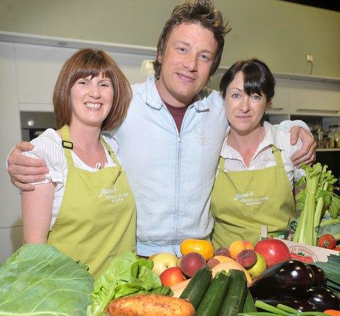Chef Jamie Oliver made a first visit to his Ministry of Food centre in Bradford yesterday and declared the venture a roaring success. 