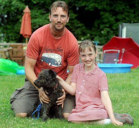Firefighters spent five hours rescuing a dog stuck in a hole in Cottingley Woods this evening. 
Reggie, the five-year-old Patterdale Terrier, became lodged in an burrow after being let off the lead by owner Matthew Hobbs, of Ghyll Wood Drive.