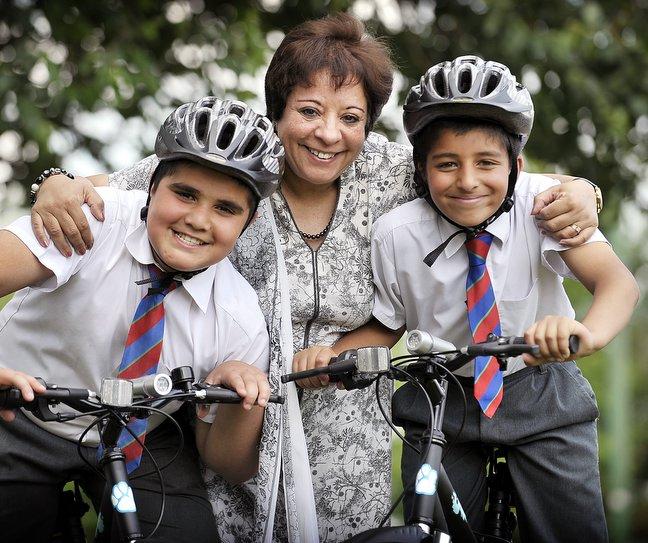 Three 11-year-old pupils, Ismail Khan, Husman Khan and Akhtar Zaman, who are leaving Copthorne Primary School this summer and boast full attendance during their seven years at the school, were rewarded with mountain bikes. 

 