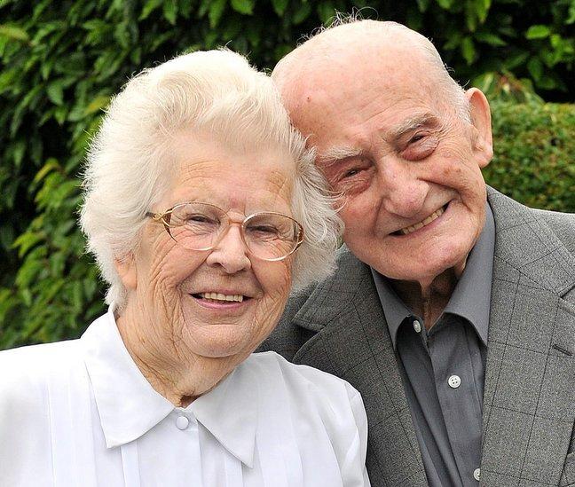 When Norman and Joan Kirkbright tied the knot they had just a week together before they were separated for five years by war. 
But Mrs Kirkbright never doubted that her husband would return safely. 
Now the couple are celebrating 70 years of marriage.