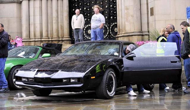 The Pontiac Firebird used in the 1980s TV show Knight Rider on display Bradford Classic 2010 event in Centenary Square