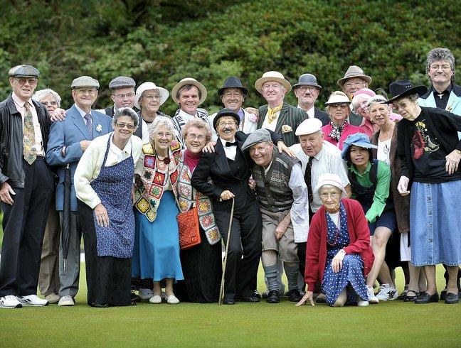 Members of Wibsey Park Bowling Club turned back the clock to celebrate the park’s centenary. 
Stripy suits, straw hats and flowing dresses were adopted as the dress code for the historic occasion.