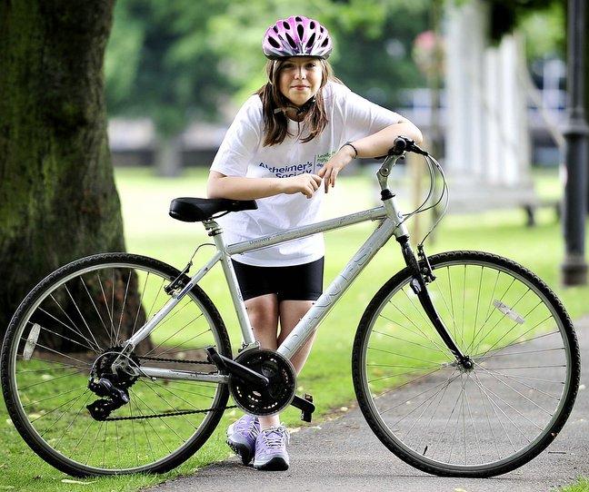 Schoolgirl Millie Griffiths is about to ‘push off’ for a fundraising adventure through the Outer Hebrides. 
This summer the Calverley 12-year-old will cycle across six islands in six days in aid of the Alzheimer’s Society. 