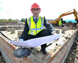 Bradford Council’s affordable housing officer Mohammed Munir on site in West Bowling