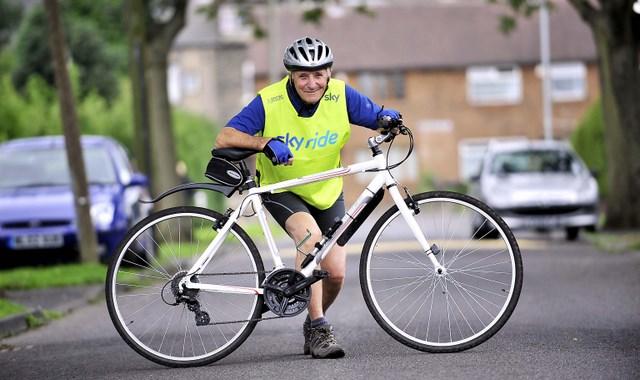 Thomas Woods, who at 83 is the oldest person so far to sign up for Bradford's Sky Ride cycling event later this month.