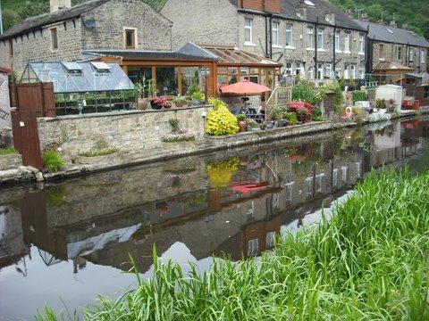 'Colourful Reflections', the Calder Hebble Canal near Elland, taken by Keith Drake, of Lee Close, Wilsden, Bradford