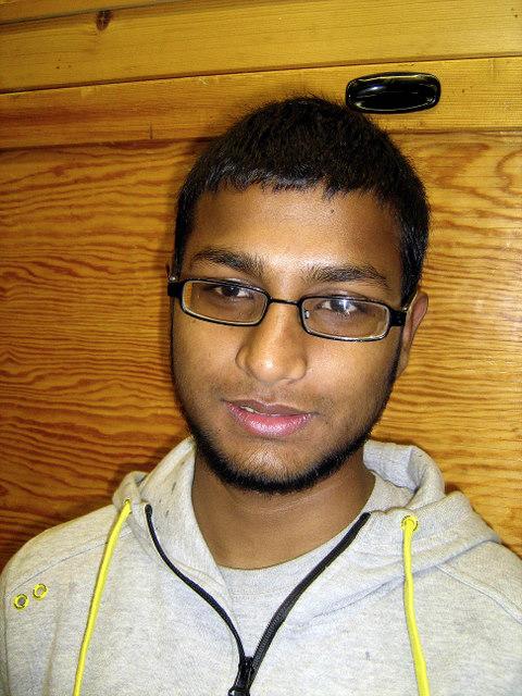 Mahbubur Rahman after collecting his GCSE results at Greenhead High School