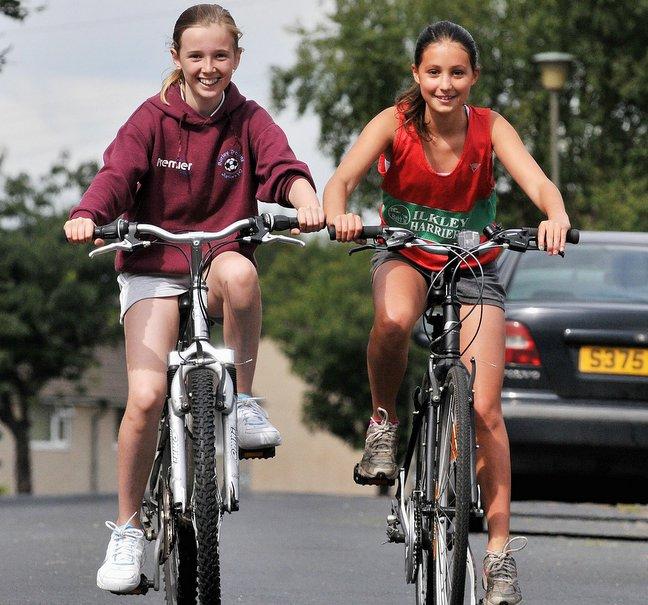 These two schoolgirls are preparing to embark on a 32-mile cycle trip to raise money for flood victims in Pakistan. 
It was seeing reports about the country’s worst ever floods that spurred 11-year-olds Tilly Melechi and Maya Booton to take action. 
