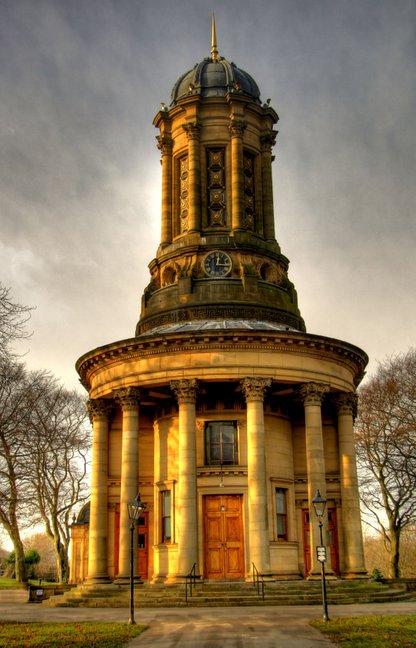 Saltaire United reformed Church, taken by Tom Balaam, of Fernhill Avenue, Shipley.