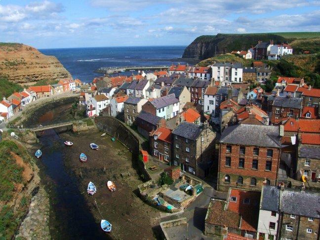 A view over Staithes, taken by Tom Brook, of Wellington Crescent,
Shipley.