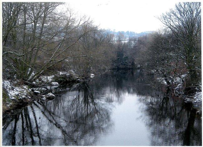 A view of the River Calder, taken by Marie Bell, of Campbell Street, Queensbury.