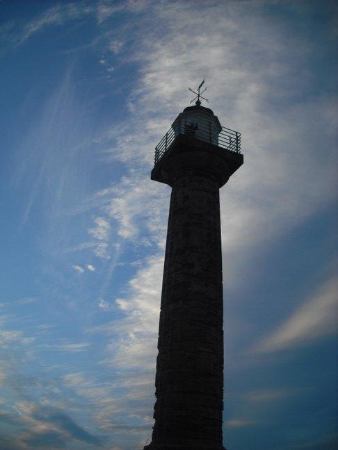 Whitby lighthouse, taken by Catherine Morrell, of Greenacres, Shelf, Halifax.