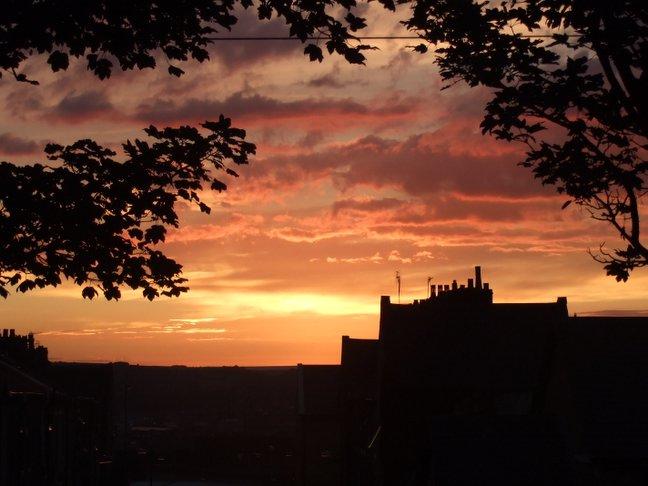Sunset over Bradford, taken by Mr J Kay, of Keswick Street, Bradford.
