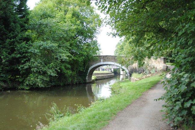 The Leeds-Liverpool Canal at Dowley Gap, Bingley, taken by Mr Kevin Charles, of Crook Farm Caravan Park, Baildon.