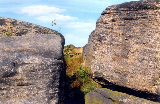 Rocks on Shipley Glen, taken by Miss K. Mitchell, of Milner Road, Baildon, Shipley.