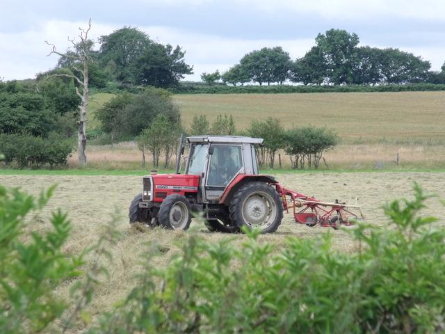 A farmer at work in the fields at Eccup, Leeds, taken by Patricia Broadley, of Ashwood Drive, Riddlesden, Keighley.