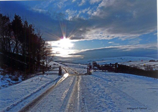 Hebden Moor in winter, taken by Margaret Spence, of Spilingfield Road, Grassington.