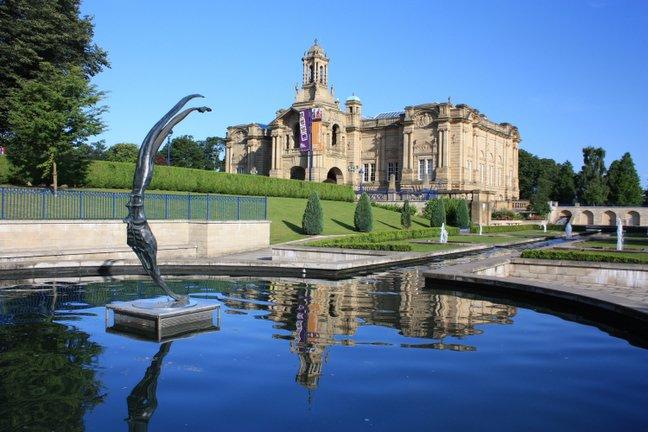 The Mughal Gardens and Cartwright Hall, taken by Albert Freeman, of Wilmer Road, Bradford.