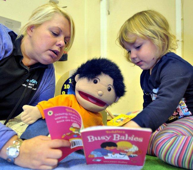 Bradford children have taken part in a book challenge.
The two-hour event took place at St John’s Church Hall, East Bowling, for local parents and toddlers to enjoy special book corners which have been funded by Bradford Council’s Early Years Service