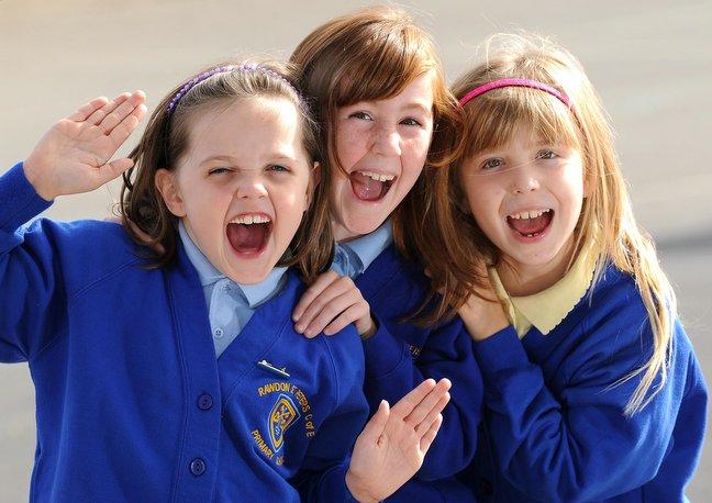 Pupils from Rawdon St Peter’s Primary School topped the literary list of winners in this year’s children’s poetry competition for Ilkley Literature Festival.
Pictured, from the left, are Lucy Otway, Amy Nolan and Anya Whitaker-Keating