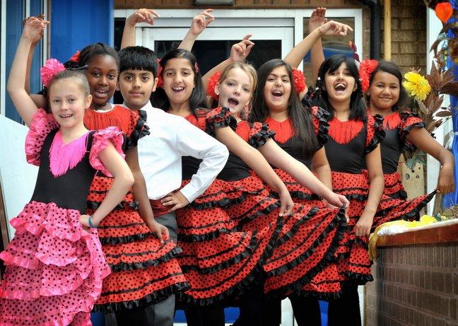 Children learned how to dance flamenco style at a Spanish-themed day in Bradford. 

Pupils at Heaton Primary School, Haworth Road, sampled tapas dishes and non-alcoholic sangria at the event which was held to teach them about Spanish culture.
