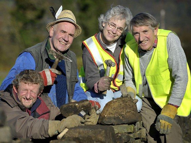 Wrecked walls in Wilsden are being transformed by a group of determined volunteers.