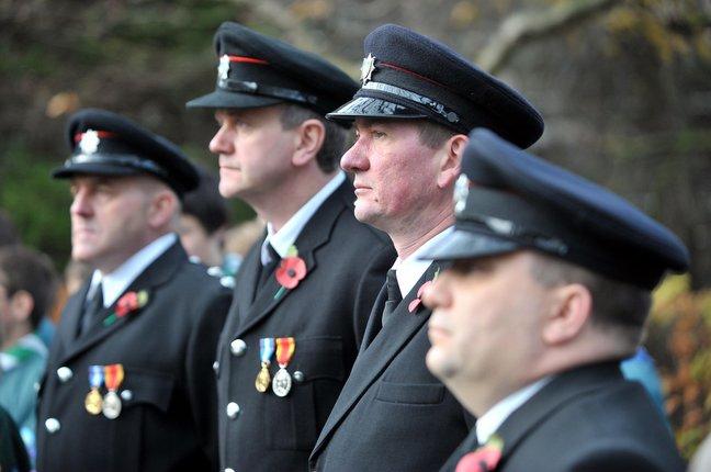 The Remembrance Day Parade at Ilkley.