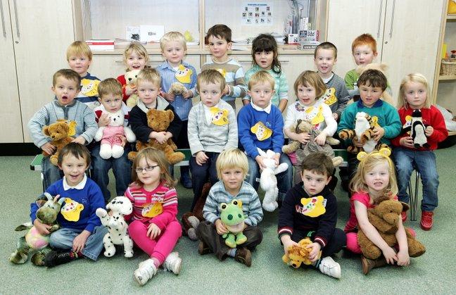 Children at Otley Street Nursery brought bears to a Teddy Bears' Picnic to raise money for Children in Need.