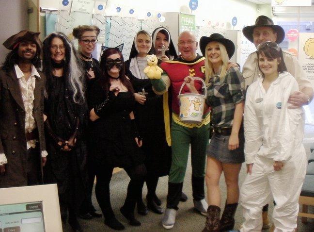 Staff at Specsavers two Bradford stores donned fancy dress in aid of Children in Need.