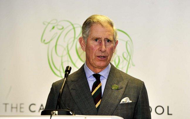 Prince Charles at the British Wool Marketing Company on the Euroway Trading Estate.