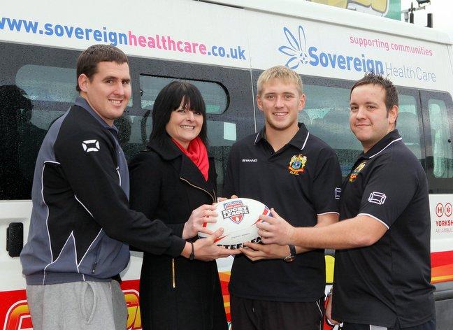 A cash windfall towards the cost of a minibus has arrived at just the right time for a rugby club.
Keighley Cougars has been given £10,000 from Sovereign Health Care to replace a ten-year-old vehicle.