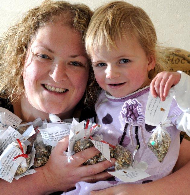 A two-year-old girl with an irreparable heart defect is helping to make festive treats to raise money for the hospital that saved her life. 
Olivia Wilkinson, of Ilkley, underwent 18 hours of surgery at Leeds General Infirmary hours after she was born.