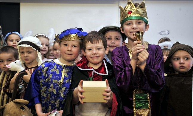 Pupils at Harden Primary School presented an alternative Tyke Nativity as they spoke in Yorkshire dialect and the action moved from bethlehem to Yorkshire.