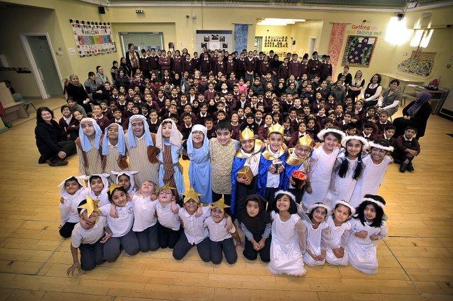 The cast of Lister Primary School Nativity.