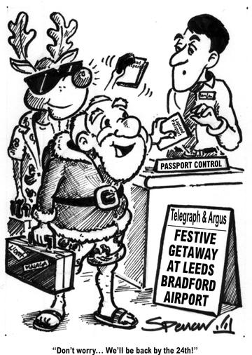 Today was expected to be one of the busiest of the year at Leeds-Bradford Airport as thousands of people fly out of the county in the great Christmas getaway. 