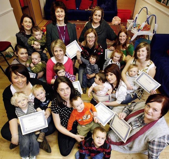 A group of mums who breastfed their babies and now offer support to others have been thanked at a celebration lunch.
The counsellors aged 16 to 35 were presented with certificates by Shirley Brierley, NHS Bradford and Airedale’s public health consultan