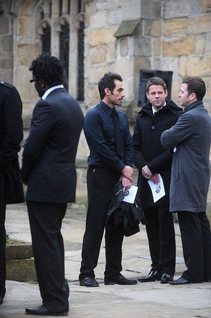 Peter Thorne and James beattie at the funeral.