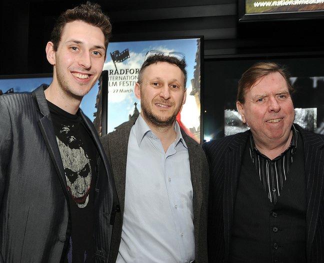 Actor Timothy Spall and one of the young stars of TV comedy The Inbetweeners were in Bradford, talking to film fans about their new movie. 