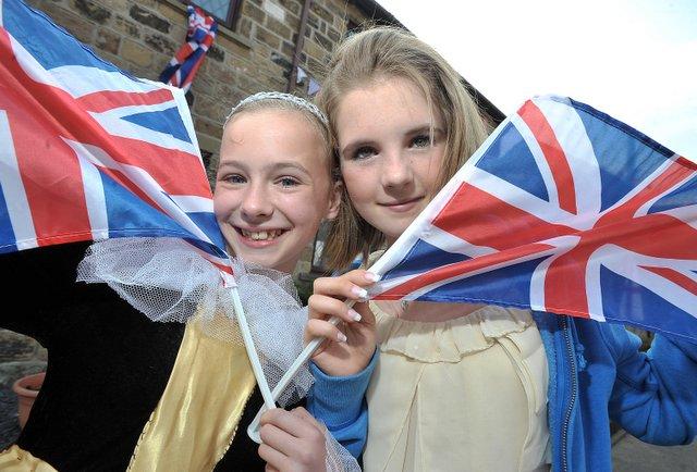 Megan Spence-Hill and Katie Boyer have fun in Thackley