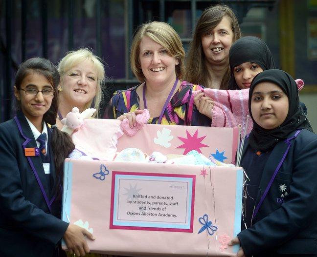 Premature babies in Bradford will be kept warm, thanks to the work of a knitting club at Dixons Allerton Academy and staff at the School of Health Studies at Bradford University. 