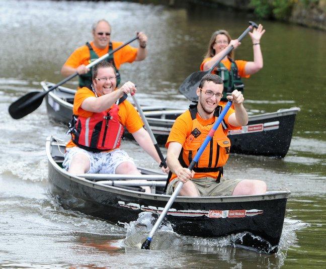 Bad tempered swans and endless locks are set to test the spirits of a team of intrepid canoeists. 
Skipton town manager Brett Butler, town council officer Mark Santos and four friends are preparing to paddle the 120-mile Leeds-Liverpool Canal. 
